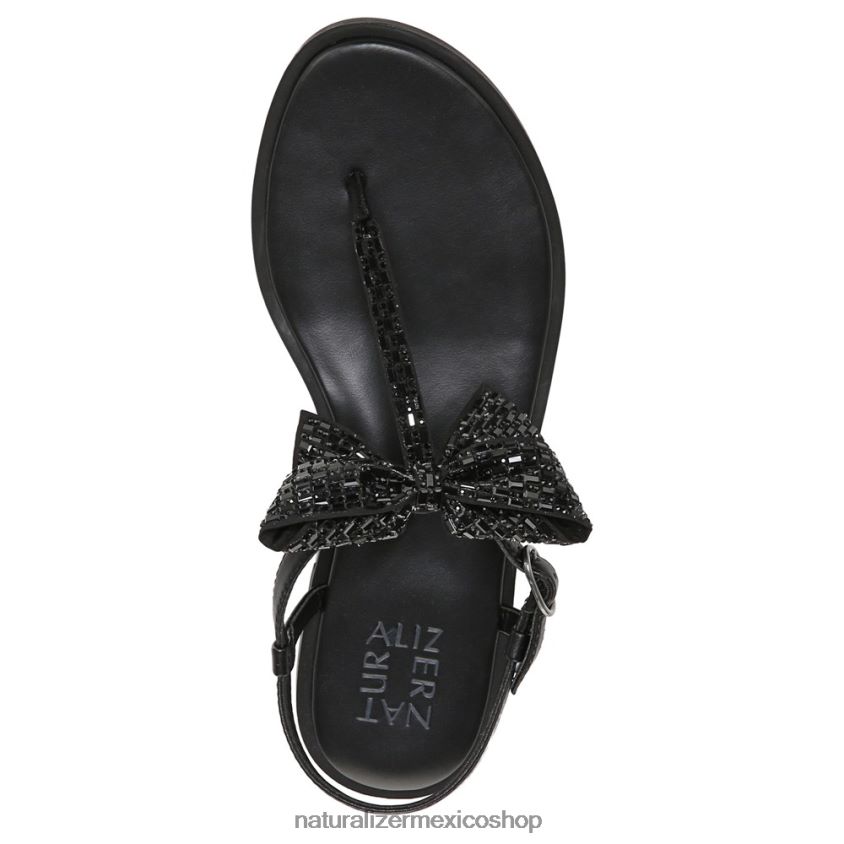sandalias | sandalia de vestir florita 60D4P0663 Naturalizer mujer tela negra - Imagen 4