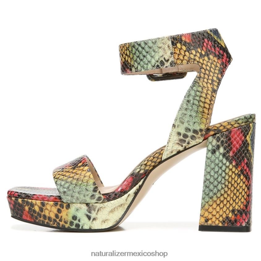 sandalias | sandalia de vestir jaselle 27 edit 60D4P0212 Naturalizer mujer cuero de serpiente múltiple - Imagen 3