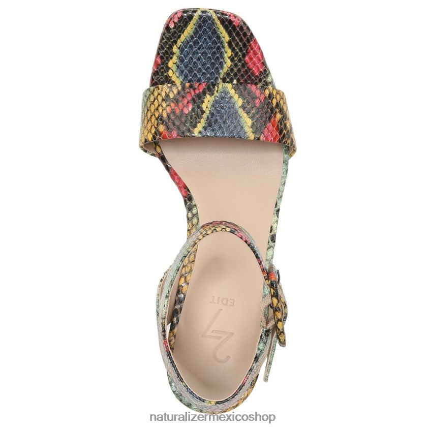 sandalias | sandalia de vestir jaselle 27 edit 60D4P0212 Naturalizer mujer cuero de serpiente múltiple - Imagen 4