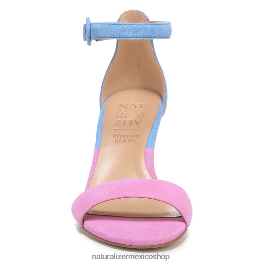 sandalias | sandalia de vestir kinsley 60D4P048 Naturalizer mujer ante rosa/azul - Imagen 5
