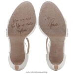 sandalias | sandalia de vestir love 2 60D4P0323 Naturalizer mujer tela blanca de seda - Imagen 7