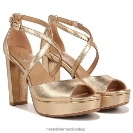 sandalias | sandalia de vestir melody 60D4P098 Naturalizer mujer cuero dorado oscuro