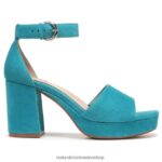 sandalias | sandalia de vestir perlada 60D4P0342 Naturalizer mujer ante azul - Imagen 2