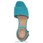 sandalias | sandalia de vestir perlada 60D4P0342 Naturalizer mujer ante azul - Imagen 4
