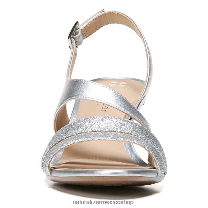 sandalias | sandalia de vestir taimi 60D4P0503 Naturalizer mujer plata/purpurina sintética - Imagen 5