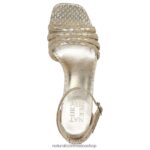 sandalias | sandalia de vestir thena 60D4P0681 Naturalizer mujer piel de serpiente dorada - Imagen 4
