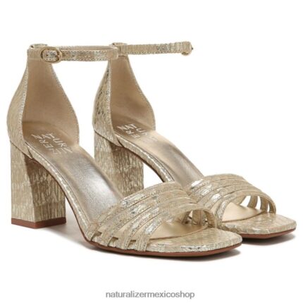 sandalias | sandalia de vestir thena 60D4P0681 Naturalizer mujer piel de serpiente dorada