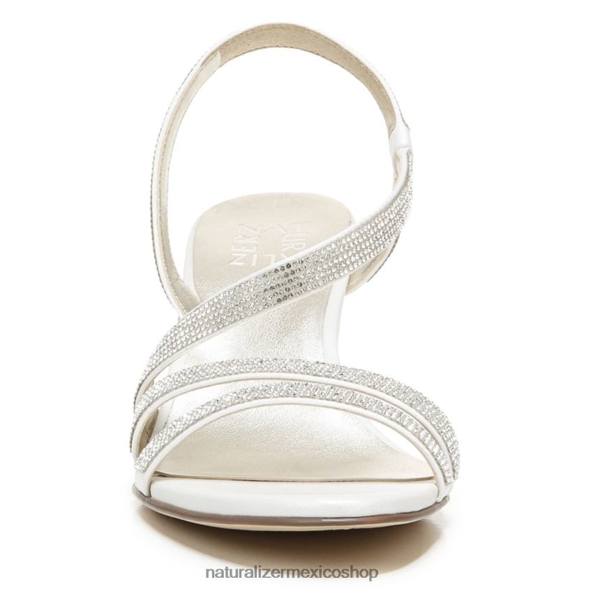 sandalias | sandalia de vestir vanessa 60D4P027 Naturalizer mujer tela de raso blanco - Imagen 5