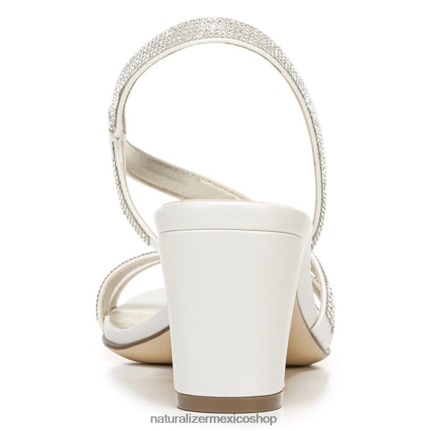 sandalias | sandalia de vestir vanessa 60D4P027 Naturalizer mujer tela de raso blanco - Imagen 6
