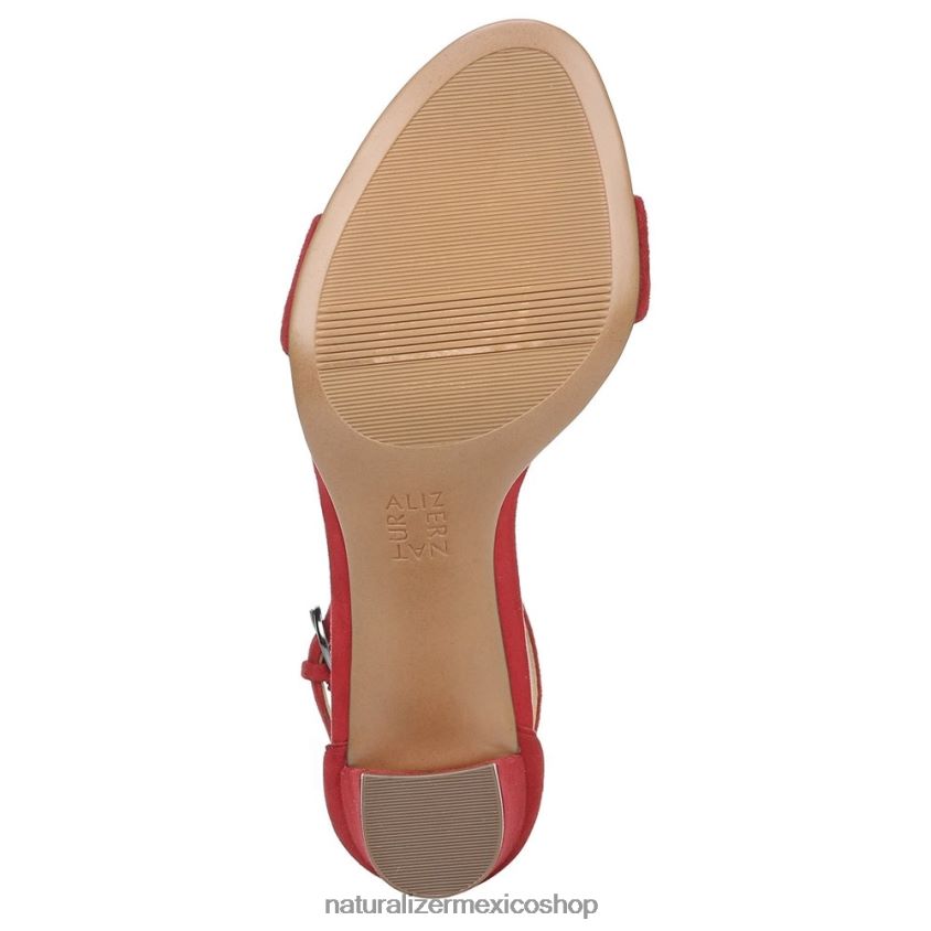 sandalias | sandalia de vestir vera 60D4P019 Naturalizer mujer gamuza de salsa picante - Imagen 7