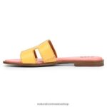 sandalias | sandalia fama 60D4P0290 Naturalizer mujer cuero amarillo - Imagen 3