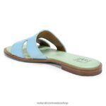 sandalias | sandalia fama 60D4P0292 Naturalizer mujer cuero azul - Imagen 8