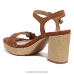 sandalias | sandalia pandora 60D4P0338 Naturalizer mujer cuero marrón té inglés - Imagen 8