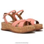 sandalias | sandalia rikki 60D4P0614 Naturalizer mujer cuero rosa melocotón coral