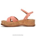 sandalias | sandalia rikki 60D4P0614 Naturalizer mujer cuero rosa melocotón coral - Imagen 3