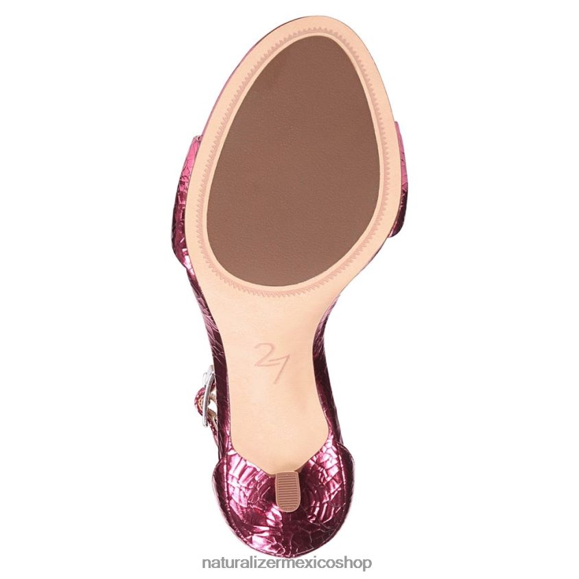 sandalias | Sandalia vestir violeta 27 edit 60D4P0141 Naturalizer mujer cuero rosa rojo - Imagen 7