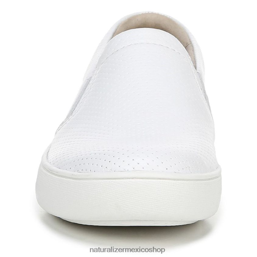 zapatillas | marianne slip en la zapatilla de deporte 60D4P0511 Naturalizer mujer cuero perforado blanco - Imagen 5
