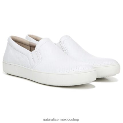 zapatillas | marianne slip en la zapatilla de deporte 60D4P0511 Naturalizer mujer cuero perforado blanco