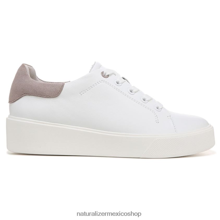 zapatillas | tenis morrison 2.0 con cordones 60D4P091 Naturalizer mujer piel blanca/tórtola - Imagen 2