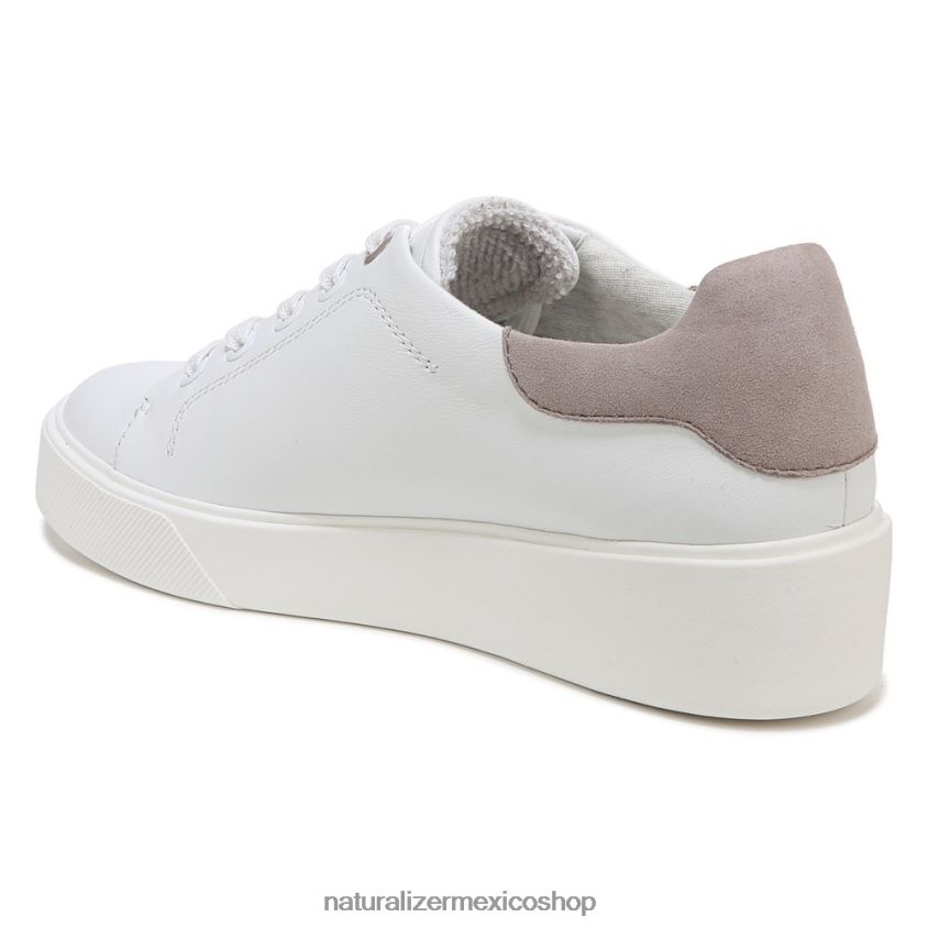 zapatillas | tenis morrison 2.0 con cordones 60D4P091 Naturalizer mujer piel blanca/tórtola - Imagen 9