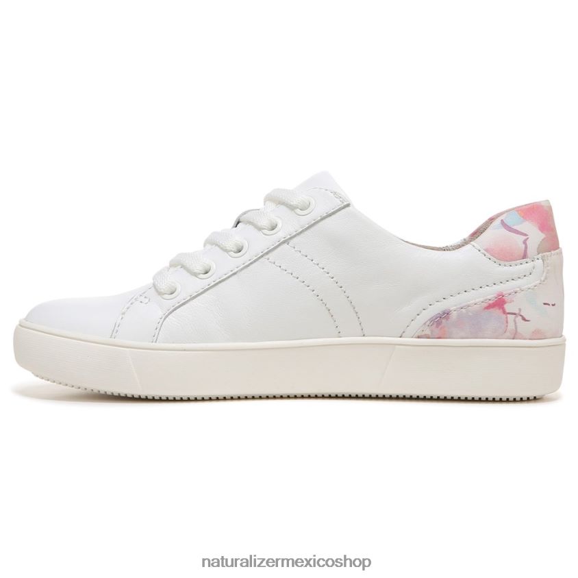 zapatillas | zapatilla morrison 60D4P0235 Naturalizer mujer cuero floral blanco/rosa - Imagen 3