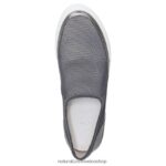 zapatillas | zapatillas sin cordones 27 edit valda 60D4P0281 Naturalizer mujer cuero malla plata/peltre - Imagen 4