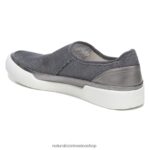 zapatillas | zapatillas sin cordones 27 edit valda 60D4P0281 Naturalizer mujer cuero malla plata/peltre - Imagen 8