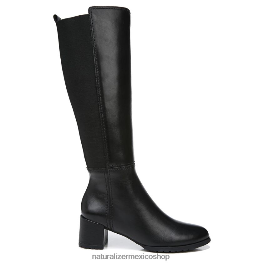 botas | bota alta hasta la rodilla de pantorrilla ancha brent 60D4P0228 Naturalizer mujer cuero negro