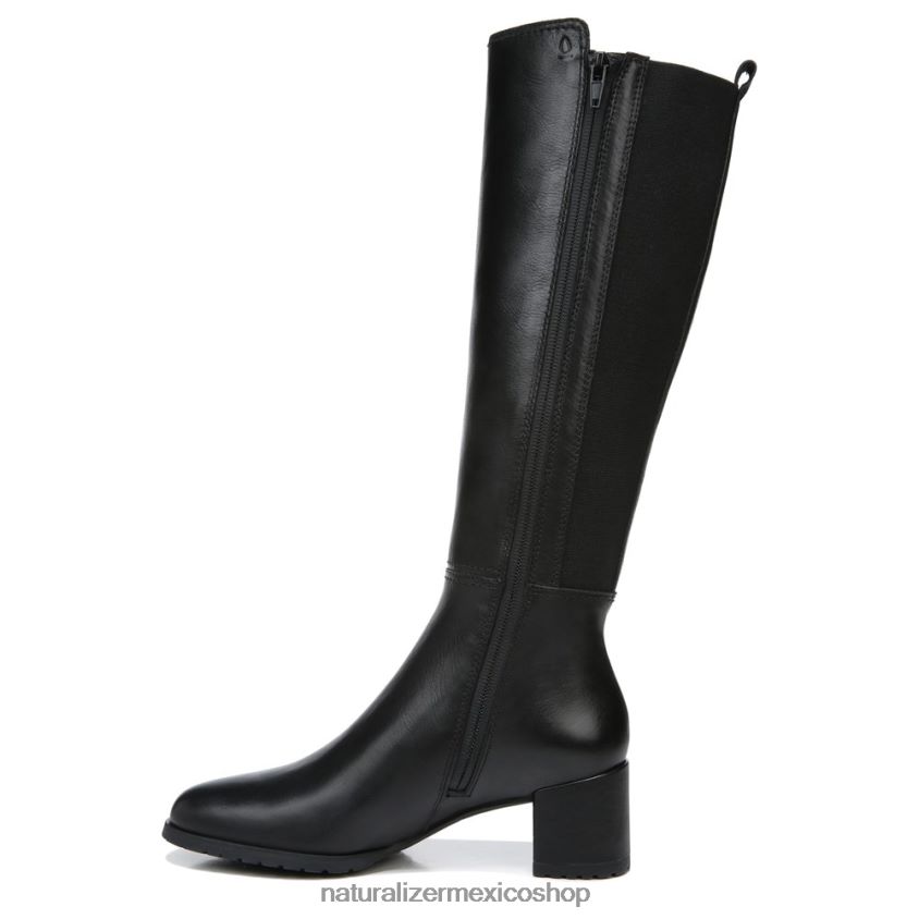 botas | bota alta hasta la rodilla de pantorrilla ancha brent 60D4P0228 Naturalizer mujer cuero negro