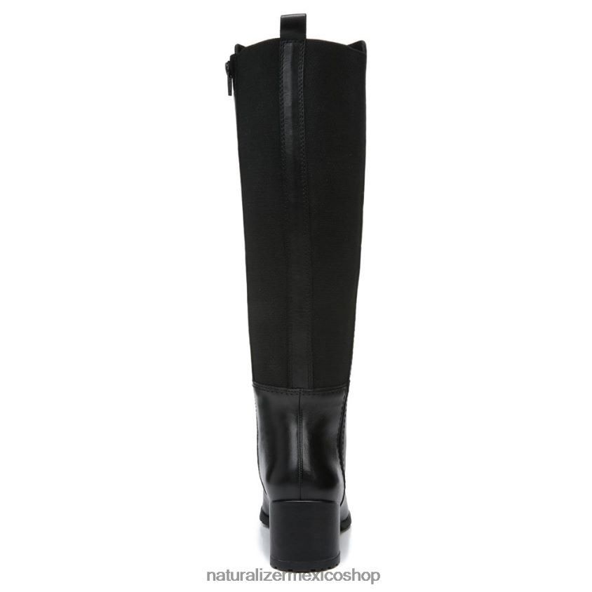 botas | bota alta hasta la rodilla de pantorrilla ancha brent 60D4P0228 Naturalizer mujer cuero negro
