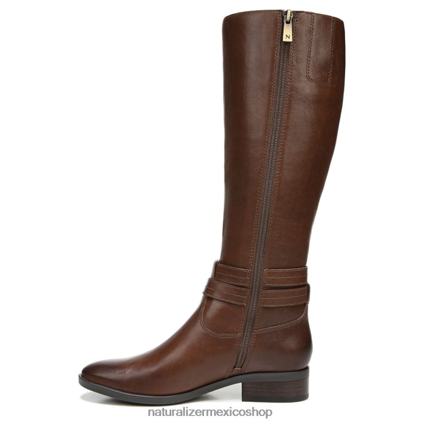 botas | bota alta hasta la rodilla de pantorrilla ancha reid 60D4P0597 Naturalizer mujer cuero canela