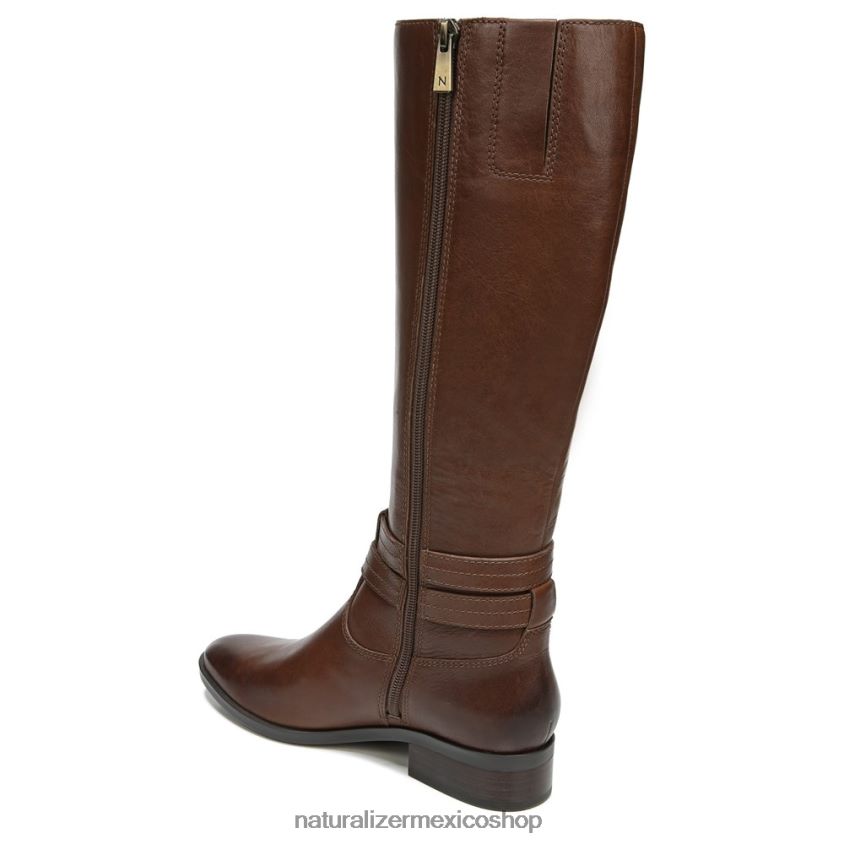 botas | bota alta hasta la rodilla de pantorrilla ancha reid 60D4P0597 Naturalizer mujer cuero canela