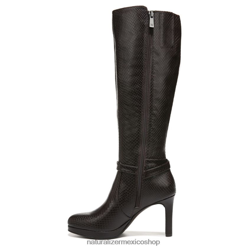 botas | bota alta hasta la rodilla taelynn 60D4P0649 Naturalizer mujer piel de serpiente marrón bosque