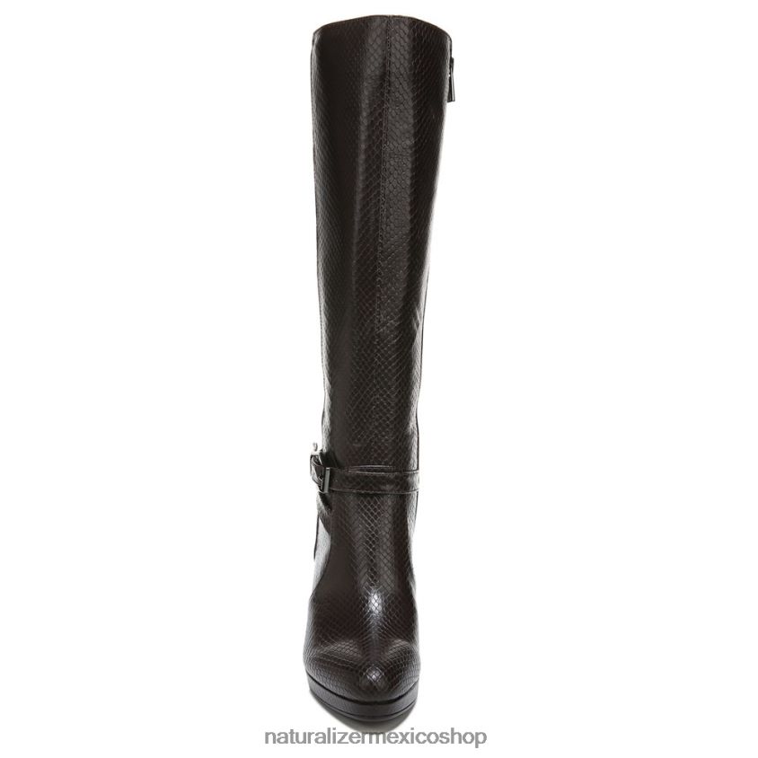 botas | bota alta hasta la rodilla taelynn 60D4P0649 Naturalizer mujer piel de serpiente marrón bosque