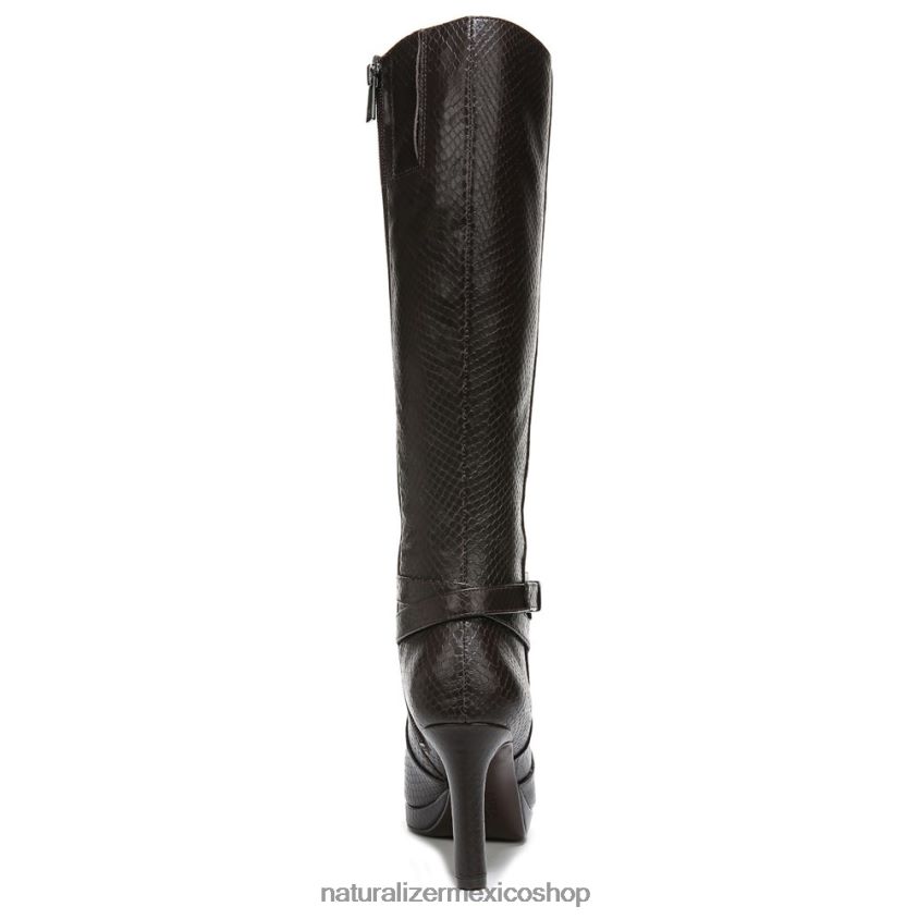 botas | bota alta hasta la rodilla taelynn 60D4P0649 Naturalizer mujer piel de serpiente marrón bosque