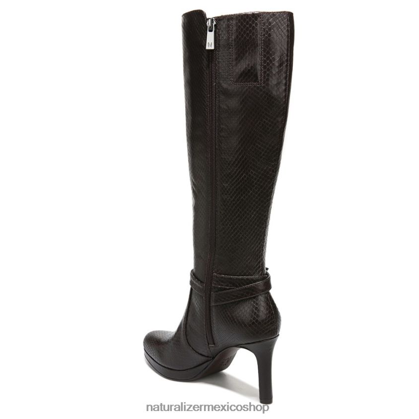 botas | bota alta hasta la rodilla taelynn 60D4P0649 Naturalizer mujer piel de serpiente marrón bosque