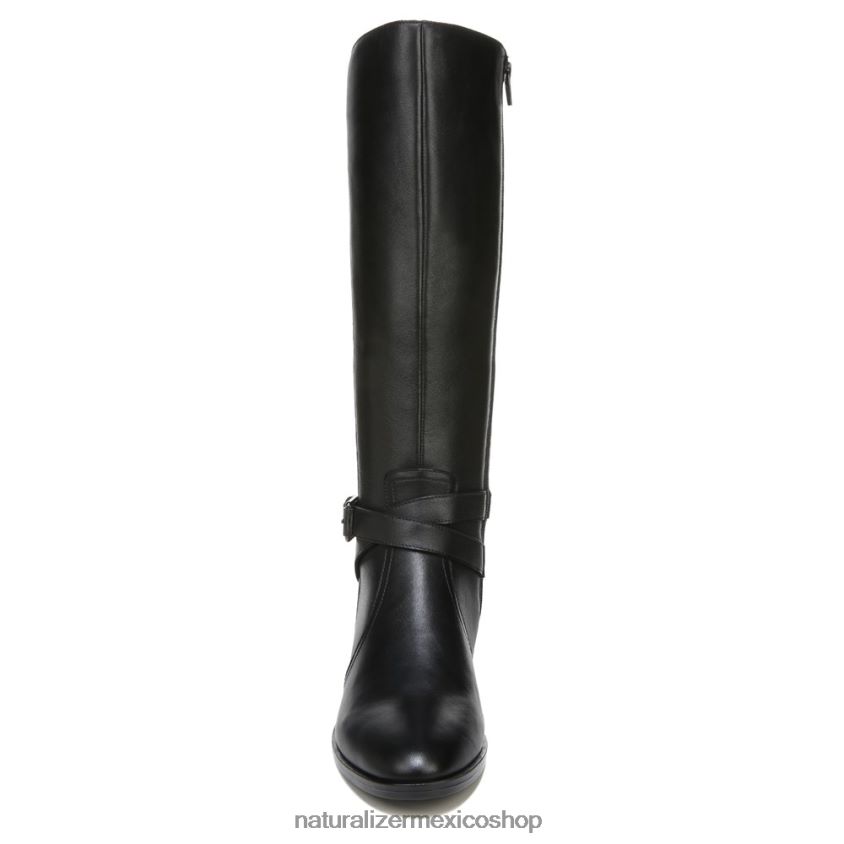 botas | bota de montar rena de pantorrilla ancha 60D4P0253 Naturalizer mujer cuero negro