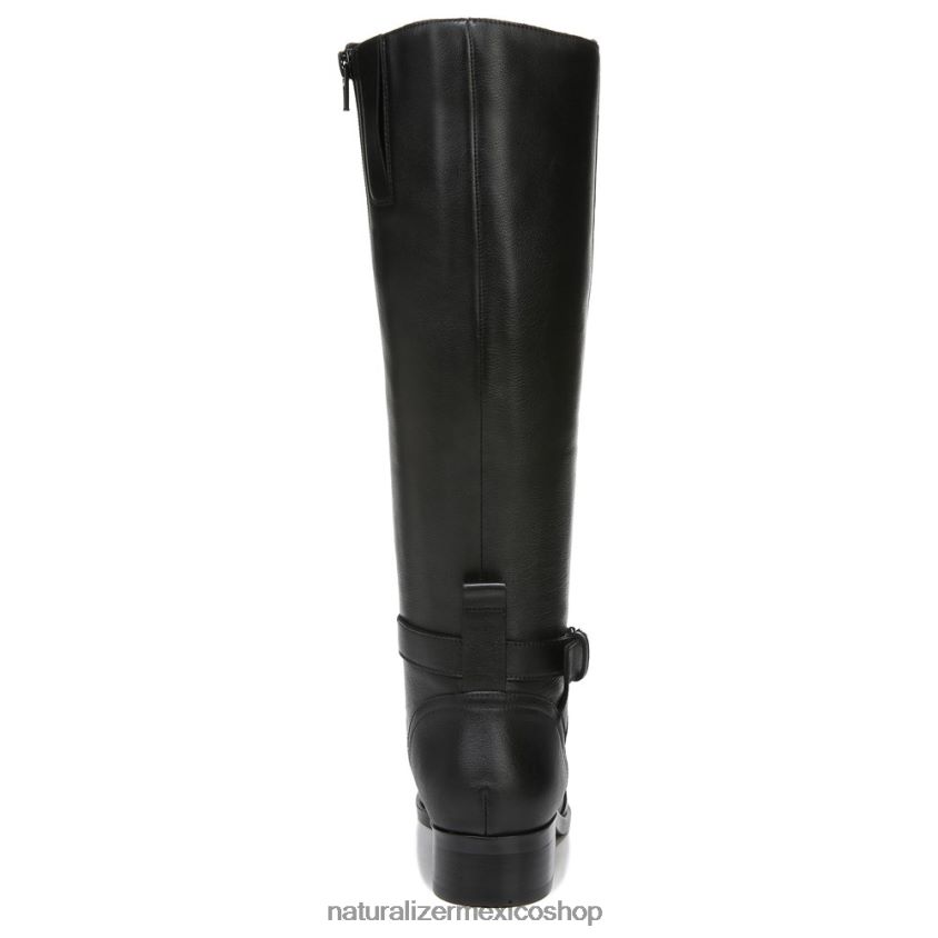 botas | bota de montar rena de pantorrilla ancha 60D4P0253 Naturalizer mujer cuero negro