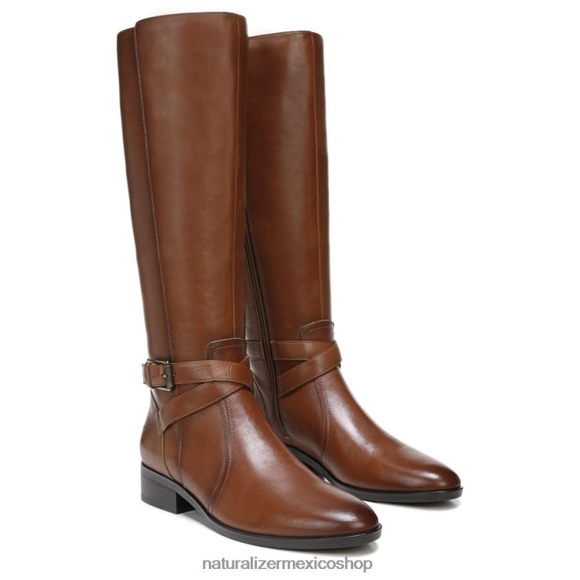 botas | bota de montar rena de pantorrilla ancha 60D4P0254 Naturalizer mujer cuero de sidra