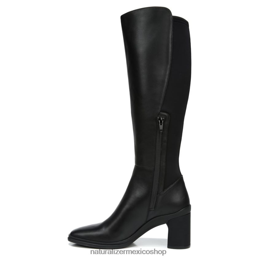 botas | bota impermeable hasta la rodilla axel 60D4P0249 Naturalizer mujer cuero negro/tela