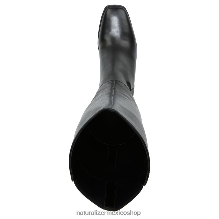 botas | bota impermeable hasta la rodilla axel 60D4P0249 Naturalizer mujer cuero negro/tela