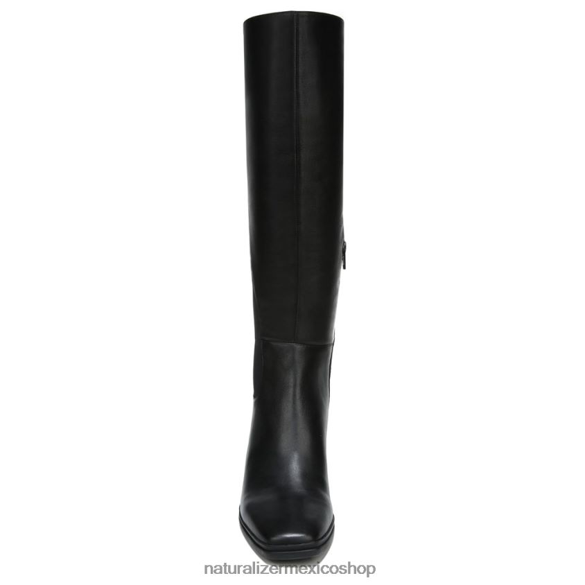 botas | bota impermeable hasta la rodilla axel 60D4P0249 Naturalizer mujer cuero negro/tela
