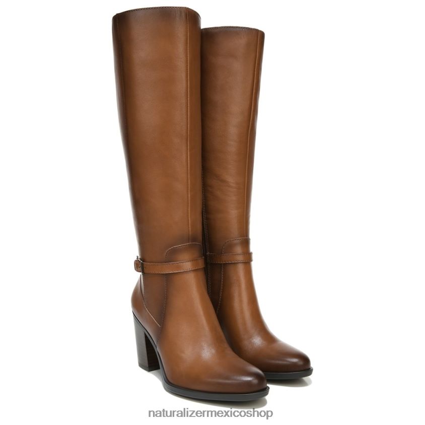 botas | bota kalina de pantorrilla ancha hasta la rodilla 60D4P0256 Naturalizer mujer cuero de especias de sidra