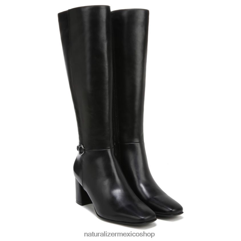 botas | botas waylon de pantorrilla ancha hasta la rodilla 60D4P0600 Naturalizer mujer sintético texturizado negro