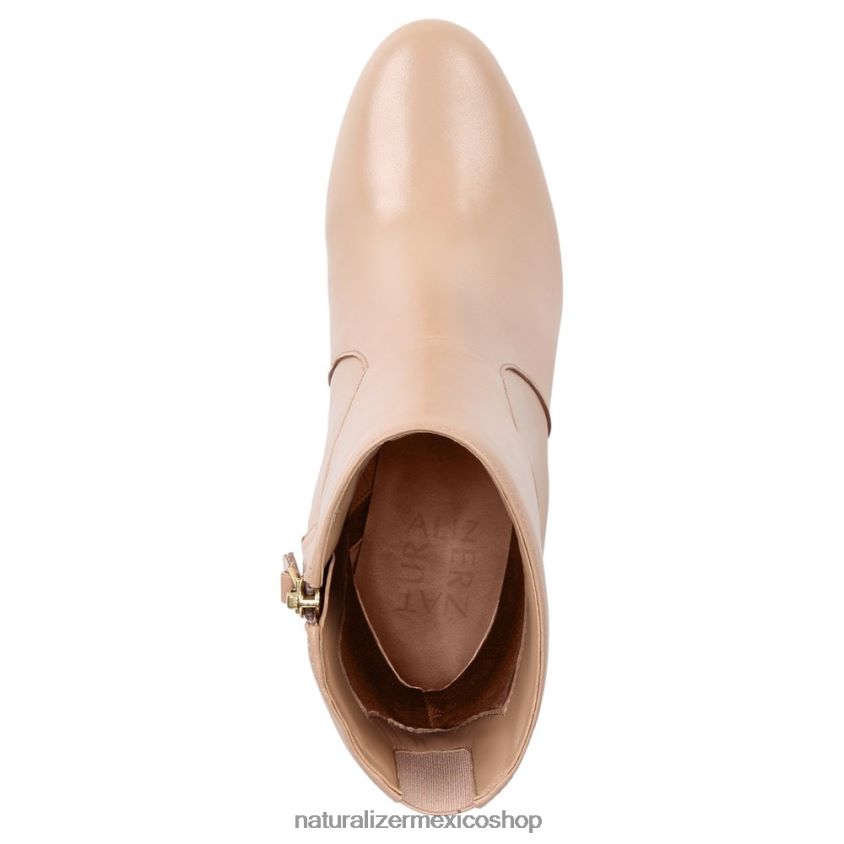 botas | bota harlene 60D4P0631 Naturalizer mujer crema brulée de cuero