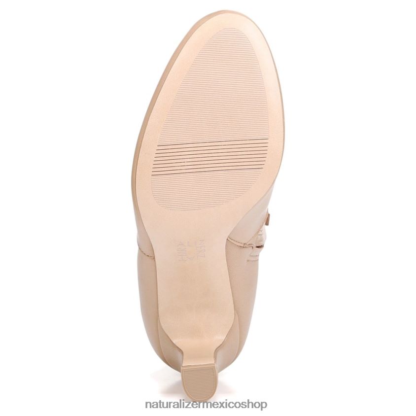 botas | bota harlene 60D4P0631 Naturalizer mujer crema brulée de cuero