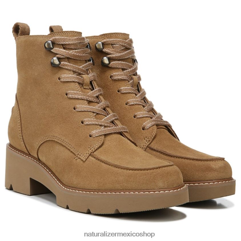botas | dara botín 60D4P0674 Naturalizer mujer cuero dorado caramelo