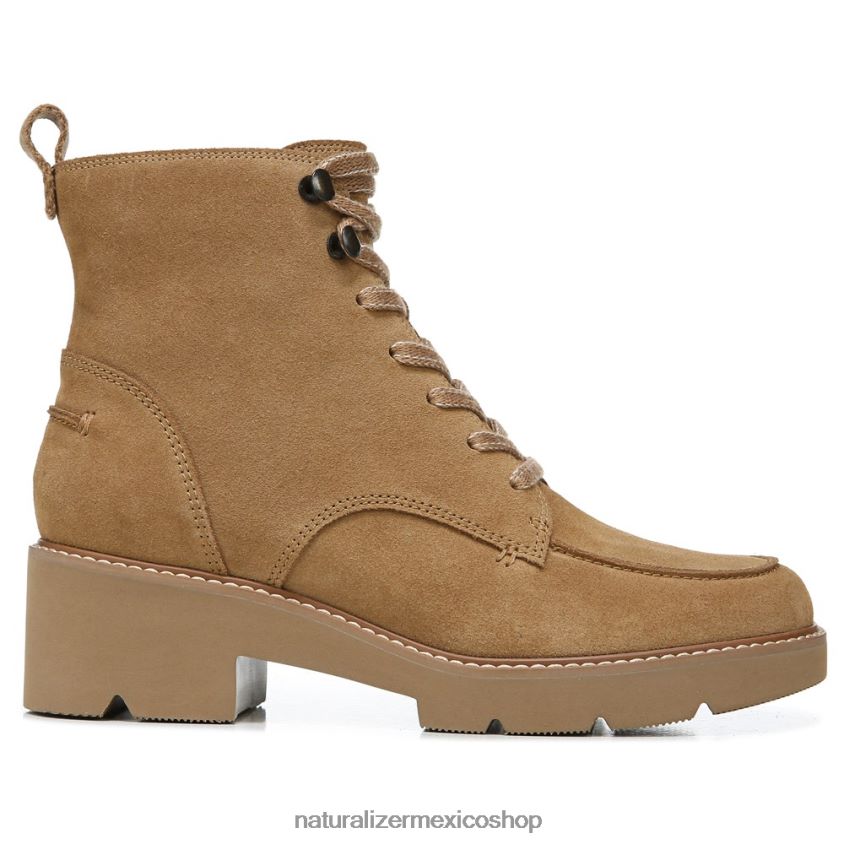 botas | dara botín 60D4P0674 Naturalizer mujer cuero dorado caramelo