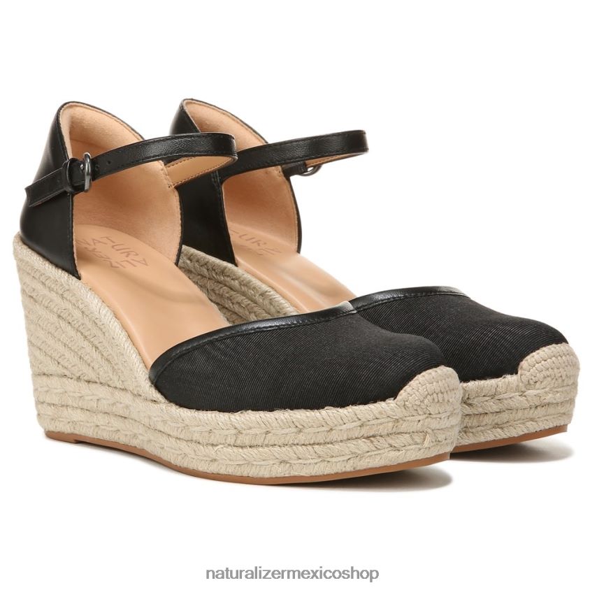 sandalias | sandalia alpargata bianca 60D4P0520 Naturalizer mujer tela negra