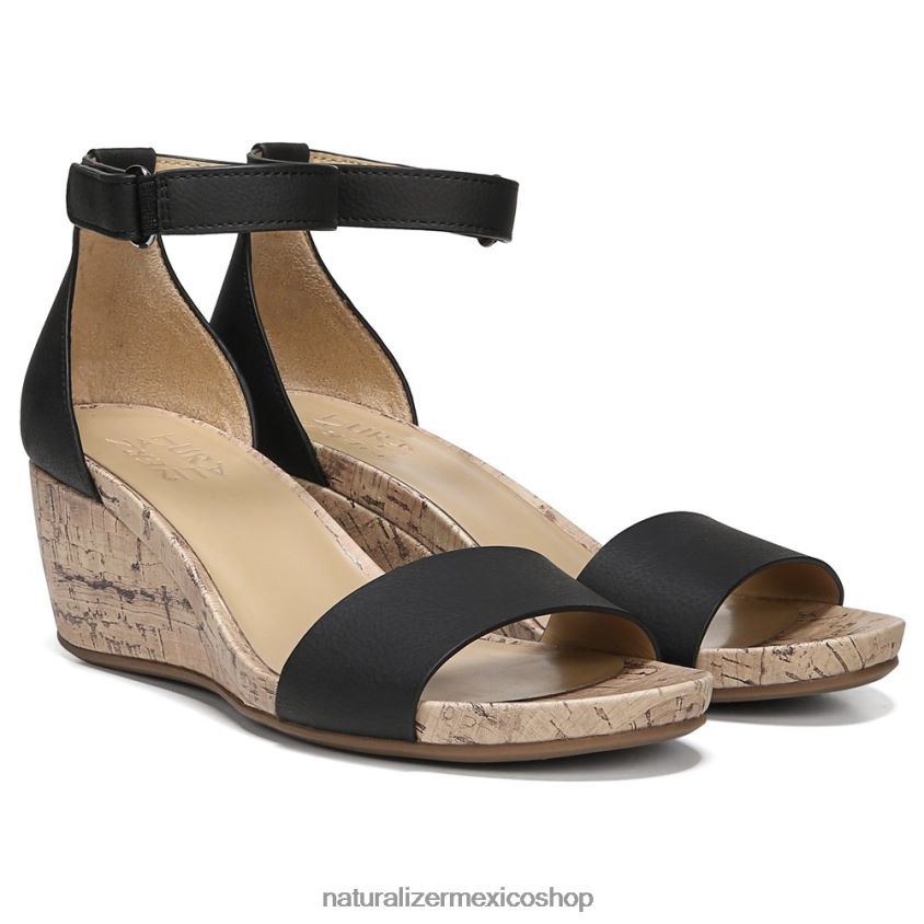 sandalias | sandalia areda con cuña 60D4P0317 Naturalizer mujer sintético negro